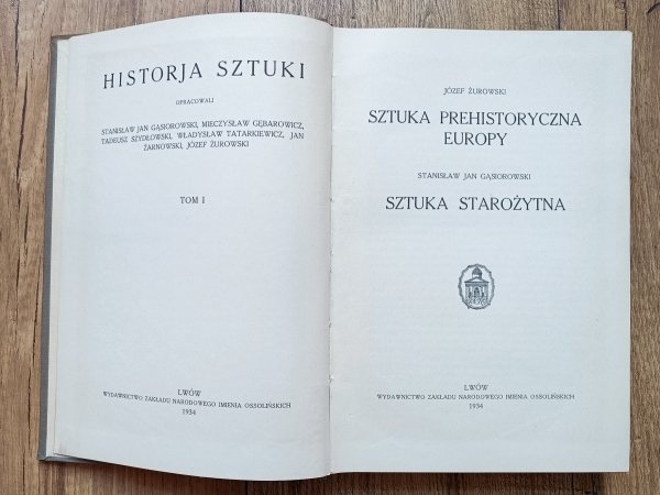 Historia sztuki 1/3 1934 - opr. Tatarkiewicz, Szydłowski i inni