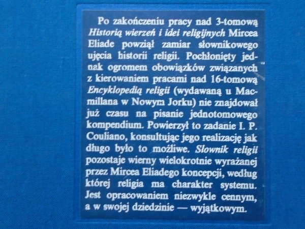 Mircea Eliade, Ioan P. Couliano • Słownik religii
