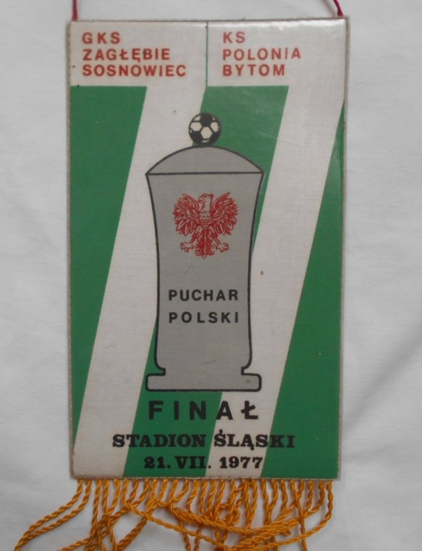 Proporczyk • GKS Zagłębie Sosnowiec - KS Polonia Bytom 1977