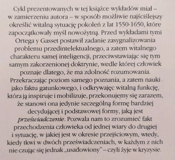 Jose Ortega y Gasset Wokół Galileusza