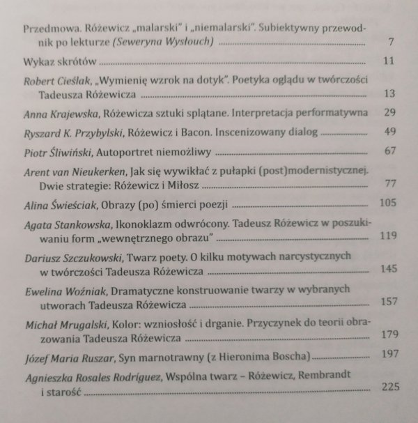 Tadeusz Różewicz i obrazy