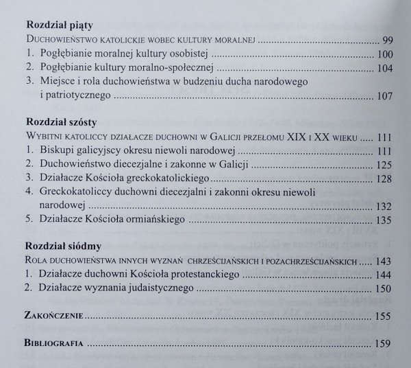 Bronisław Niemiec • Udział duchowieństwa katolickiego w rozwoju kultury religijnej, moralnej i narodowej na ziemiach polskich pod zaborem austriackim w XIX i na początku XX wieku