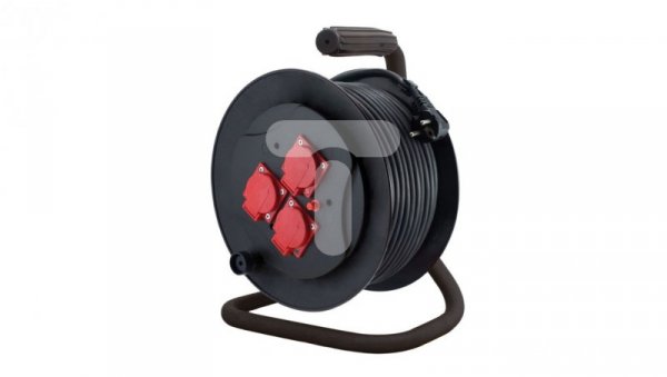 Przedłużacz bębnowy 25m H05RR-F 3x1,5 3xGS IP44 PZB-111-25G