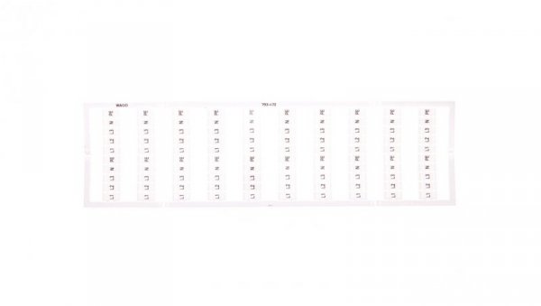 Oznaczniki WMB 10x L1 L2 L3 N PE 793-472 /5szt./