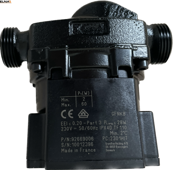 YUTAKI Pompa obiegowa do Pomp Ciepła HITACHI 2-3HP (4-8kW) grundfos E07102