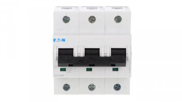 Wyłącznik nadprądowy 3P D 63A 25kA AC AZ-3-D63 211820