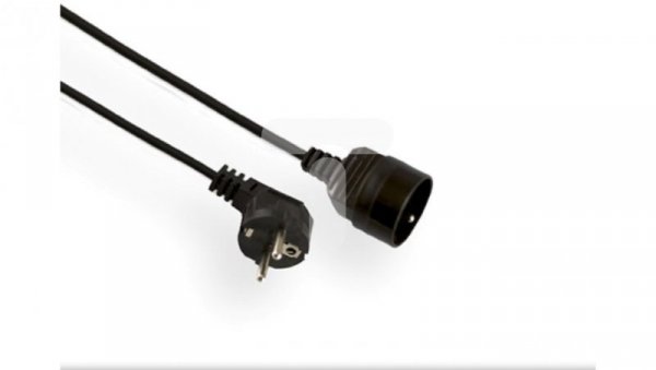 Przedłużacz ECONOMIC 1-gniazdo z/u 5m /H05VV-F 3x1/ czarny EPS-105-2