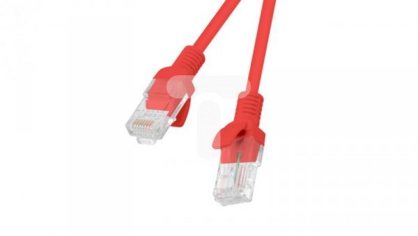 Kabel krosowy patchcord U/UTP kat.5e 5m czerwony PCU5-10CC-0500-R