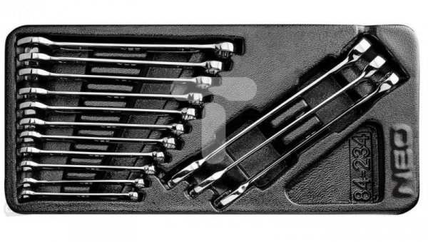Klucze płasko-oczkowe 6-19 mm /zestaw 14 szt./ 84-234