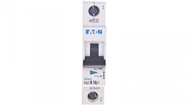 Wyłącznik nadprądowy 1P K 16A 15kA AC FAZ K16/1 278599