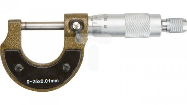 Mikrometr analogowy 0-25mm długość 135mm dokałdność +/-0,01mm 31C629