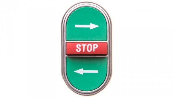 Napęd przycisku potrójny zielony/czerwony /STRZAŁKI LEWO-PRAWO STOP/ z samopowrotem LPCB7365
