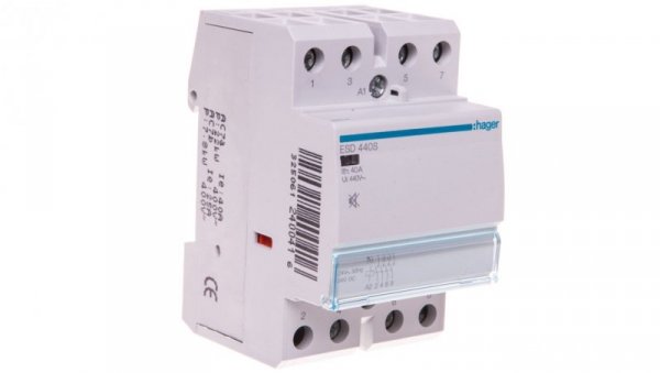 Stycznik modułowy cichy 40A 4Z 0R 24V AC/DC ESD440S