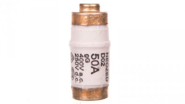Wkładka topikowa NEOZED 400V AC / 250C DC klasa gG D02 50A kolor biały 5SE2350 /10szt./