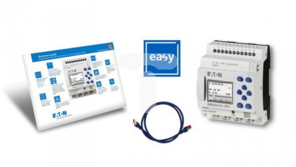 Pakiet startowy EASY-E4-AC-12RC1 + kabel krosowy + licencja easyS EASY-BOX-E4-AC1 197229