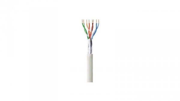 Kabel Skrętka Kat 6 F/UTP Linka 100m Szara 100 Miedzi