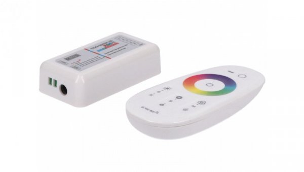 Sterownik LED RGB 3x6A touch RF biały 12-24V Prescot
