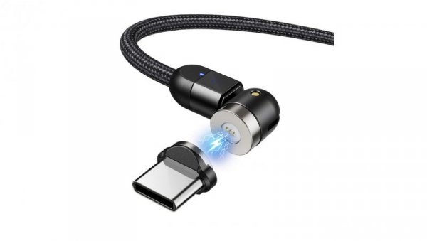 MCE474 Magnetyczny kabel USB z adapterem USB typu C 1 m
