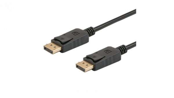 Kabel SAVIO CL-136 (DisplayPort M - DisplayPort M 2m kolor czarny)