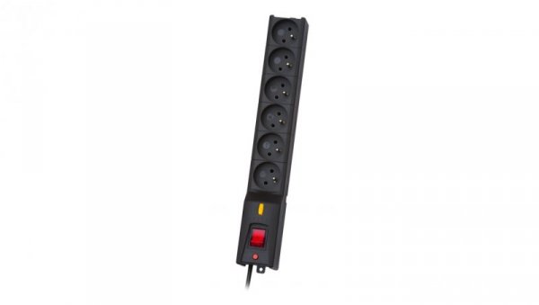 Listwa zasilająca Lestar LX 610 G-A K.:CZ 1,5M (6 x UTE 10 A 1,5m kolor czarny)