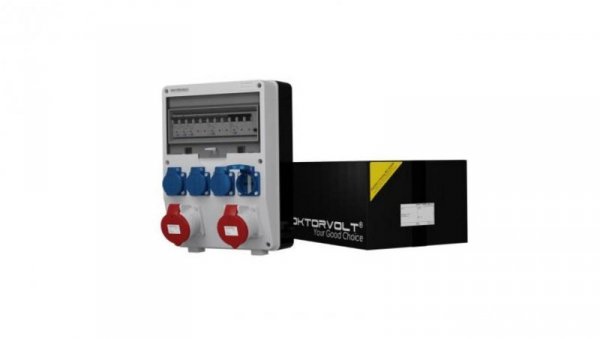 Rozdzielnica budowlana TD-S/FI 2x32A 4x230V Schuko Doktorvolt 2190