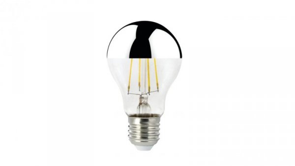 Kanlux żarówka LED XLED A60 M 7W-NW E27 filament ze srebrnym odbłyśnikiem neutralna biała 4000K 680 lm MIRROR
