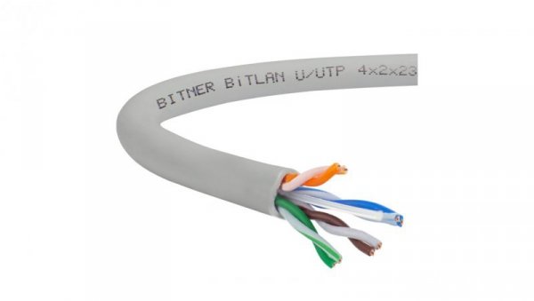 Kabel UTP kat.6 U/UTP 4x2x0,54 /305m/