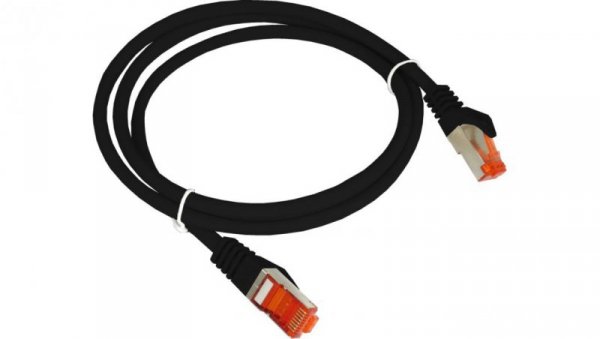 Patch-cord S/FTP kat.6A LSOH 3.0m czarny KKS6ACZA3.0