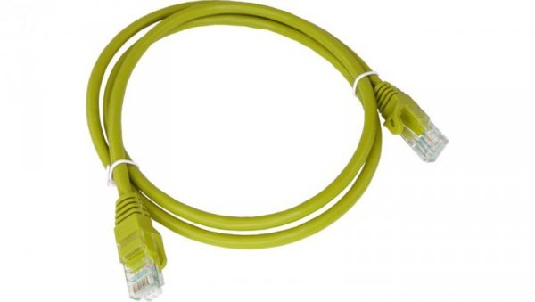 Patch-cord U/UTP kat.6 PVC 2.0m żółty KKU6ZOL2