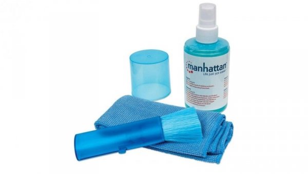 Zestaw do Czyszczenia TV LED/LCD Płyn 200ml Pędzel Szmatka