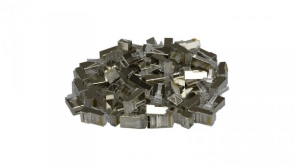 Wtyk modularny RJ45 8P8C kat.6 ekranowany FTP linka NEKU WORECZEK 10szt.