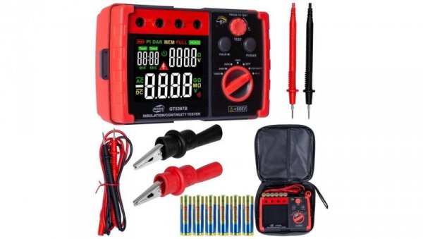 Miernik do pomiaru rezystancji izolacji tester cyfrowy LCD do instalacji elektrycznych GT5307B BENETECH