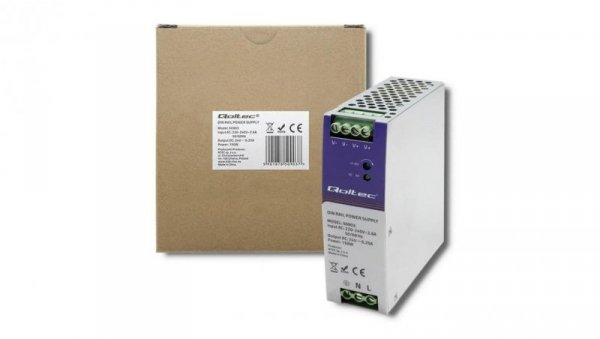 Qoltec Przemysłowy zasilacz na szynę DIN 150W 24V 6.25A