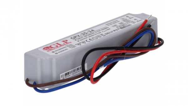Zasilacz herm. GLP 24V 36W IP67 GPV
