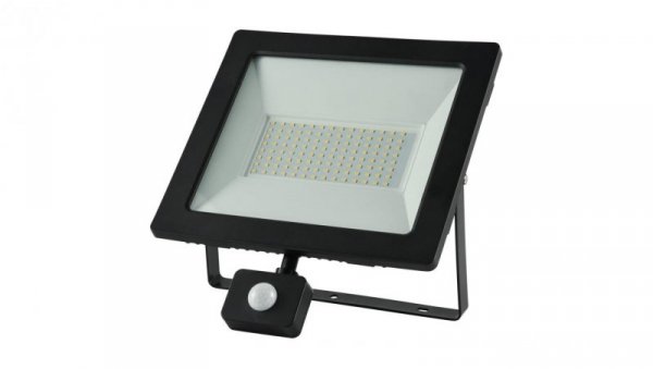 Projektor LED 100W 11500lm 4000K Premium z czujnikiem czarny IP44 GW-0017