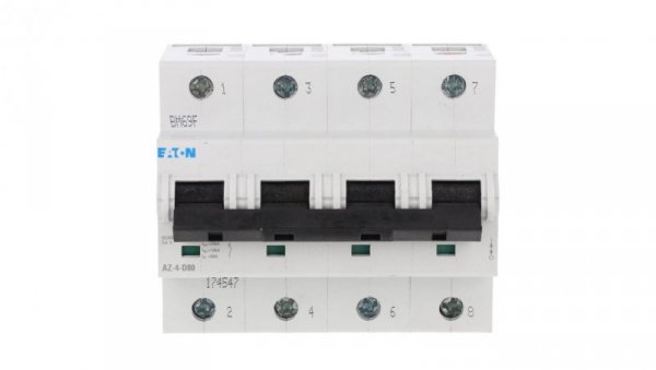Wyłącznik nadprądowy 4P D 80A 25kA AC AZ-4-D80 174547