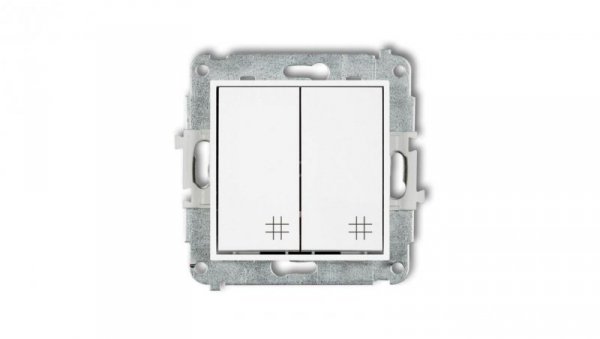 ICON Mechanizm łącznika podwójnego krzyżowego biały mat 25IWP-66