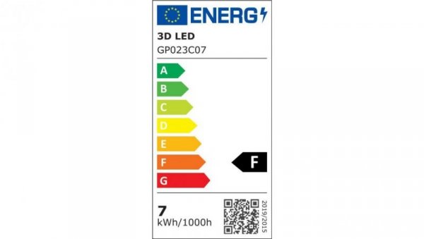 Żarówka LED 7W E27 620lm Ciepła 3000K / GP023C07