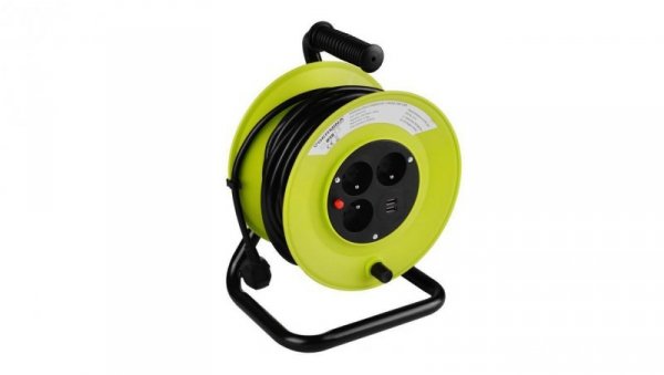 Przedłużacz bębnowy 20m z USB GW-0179