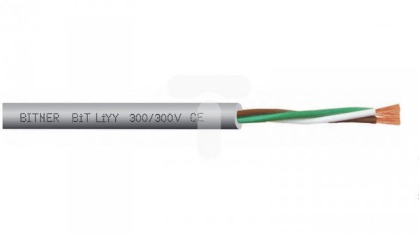 Przewód sterowniczy BiT LiYY 4X0,75 300/300V S30107 klasa Eca /bębnowy/