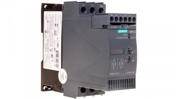 Softstart 3-fazowy 200-480VAC 25A 11kW/400V Uc=110-230V AC/DC S0 3RW3026-1BB14