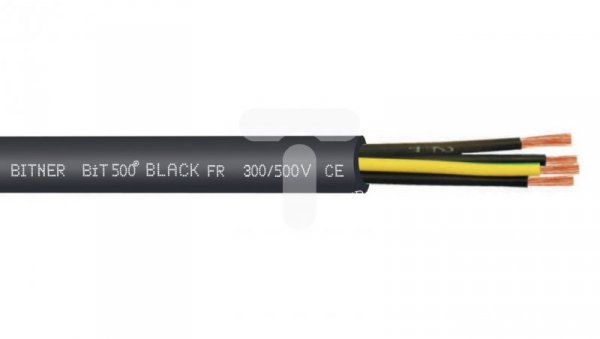 Przewód sterowniczy BiT 500 BLACK FR 3G1,5 300/500V SB1894 klasa Eca /bębnowy/