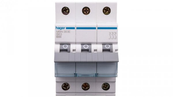 Wyłącznik nadprądowy 3P B 63A 6kA AC MBN363E