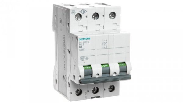 Wyłącznik nadprądowy 3P C 2A 6kA AC 5SL6302-7