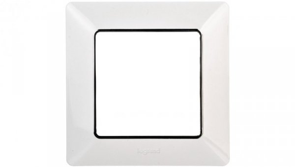 VALENA LIFE Ramka pojedyncza biała/chrom 754031