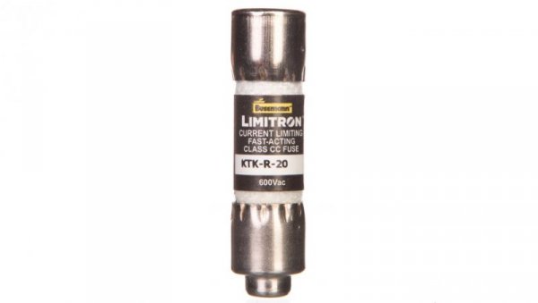 Wkładka bezpiecznikowa cylindryczna 10x38mm 20A 600V AC, Limitron, Klasa CC KTK-R-20