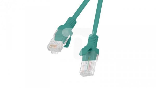 Kabel krosowy patchcord U/UTP kat.5e 1,5m zielony PCU5-10CC-0150-G