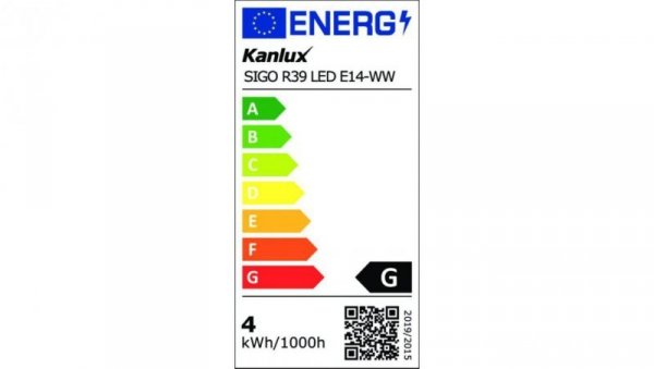 Żarówka LED E14 SIGO R39 LED E14-WW 320lm 3000K barwa ciepła 22733