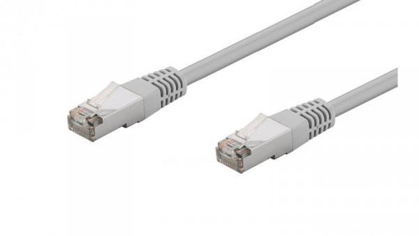 Kabel krosowy patchcord F/UTP kat.5e CCA szary 3m 73079