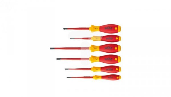 Zestaw wkrętaków izolowanych SoftFinish Electric w izolacji Slim płaskie + PZ /6szt./